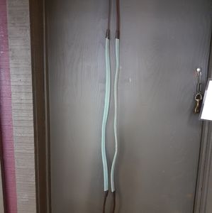 Light blue rubber reins